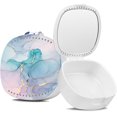 thumbnail image 1 of TIHYWR Retainer Case with Mirror and Ventilation, Blue Marble, 1 of 7