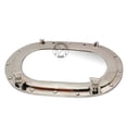 thumbnail image 2 of Hind Handicrafts Solid Aluminium Oval Porthole Mirror for Home Decor - Pirate's Maritime Nautical Themed Decor (Nickel Chrome, 14 INCHES), 2 of 4
