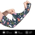 thumbnail image 3 of Goofa Floral Rabbit Pattern UV Sun Protection Arm Sleeves, UPF 50 Sports Cooling Arm Compression Sleeves for Men Women Teenager, 3 of 8