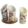 thumbnail image 3 of The Pioneer Woman Floral Medley 3-Compartment Ceramic Utensil Holder, 3 of 8