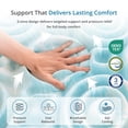 thumbnail image 4 of EGOHOME 2" King Mattress Topper, 5-Zone Cooling Gel Memory Foam Mattress Topper, Pressure Relief, CertiPUR-US Certified, King Topper Pad, Blue, 76"*80"*2", 4 of 10