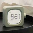 thumbnail image 5 of New Block Small Alarm Clock Novelty Student Clock Bedroom Bedside Office Electronic Clock Wake Up Lamp Charging, 5 of 5