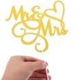 thumbnail image 2 of OGITUDE 10Pcs Mr and Mrs Cake Decoration Anniversary Cake Picks Wedding Engagement Party Cake Decorations, 2 of 5