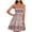 White, variant on IROINNID Off-The-Shoulder Dress For Women Sleeveless Bohemian Style Strapless Elastic Band Dress Floral Prints Knee-Length A-Line Dress