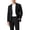 Black, variant on Men’s 2 Piece Suit Set Slim Fit Blazer Jacket & Dress Pants Business Casual Wedding Formal Suit