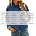 thumbnail image 3 of Karymi Solid Ruffle Stand Collar Button‑Down Jackets for Women, Long Sleeve Plaid Lining Cropped Casual Outerwear with Side Pockets, 3 of 9