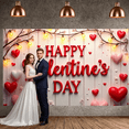 thumbnail image 6 of Red Theme Valentine's Banner Heart Shape Love Display Rose Decor Romantic  Heart Backdrop for Valentine's Party Romantic Date Anniversary Celebration, 6 of 8