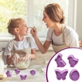 thumbnail image 5 of WWG 3D Plunger Cutters Set 4PCS Cake Pastry Cookie Fondant Stampers Baby Theme Baking Tools Food Grade Plastic Reusable Easy Clean, 5 of 5