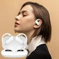 thumbnail image 5 of Language Translation Earbuds Open Ear Wireless Bluetooth Headphones Pain-Free Air Conduction Ear Buds With LED Digital Display Charging Case Sweat Resistant For Running Headphones, 5 of 5
