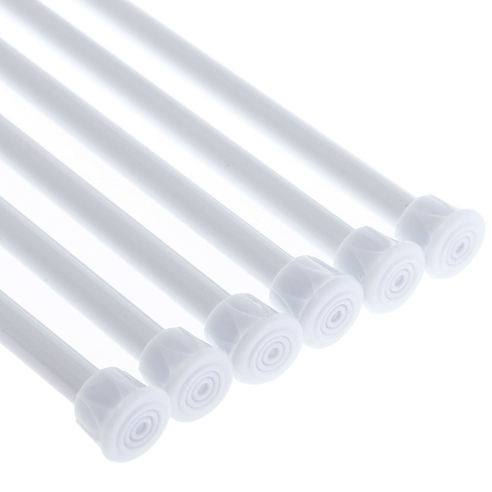 Tension Rods 8 Pack Cupboard Tensions Rod 15.7" to 28" Extendable