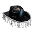 thumbnail image 4 of Western Cowboy Hat Cowgirl Hat Party Carnival Outdoor Sun Cap Elegant Tassels Cloth Material for Women, 4 of 9
