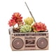thumbnail image 5 of De Resina Con Maceta De Radio Retro Para Decoración De Hogar Y Oficina seitruly HA039584-04, 5 of 6