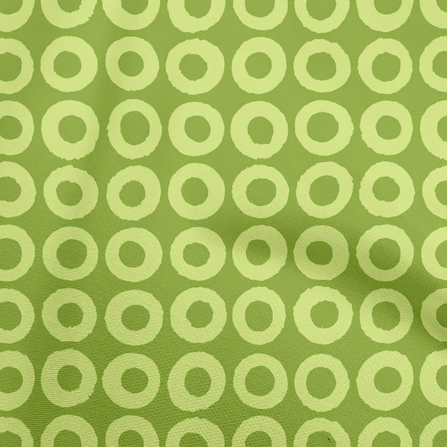 oneOone Cotton Poplin Light Green Fabric Geometric Craft Projects Decor Fabric Printed By The Yard 56 Inch Wide