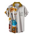 thumbnail image 3 of Camisas para hombre con estampado de guitarra musical, camisetas de rock, hip hop, ropa masculina, manga corta, cuello en V, camisas de playa Ahloa, camisa social masculina, 3 of 5