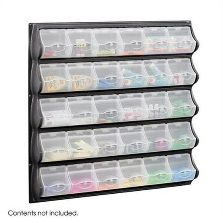 Safco Black 30 Pocket Panel Bins