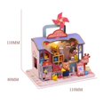 thumbnail image 3 of Casa de Muñecas de Madera DIY Baoblaze con Luces en miniatura, 3 of 8