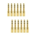 thumbnail image 3 of FUEENIRVA Audio Adapter 6.35mm Male to 3.5mm Female Golden Zinc Alloy for Audio Equipment, 3 of 8