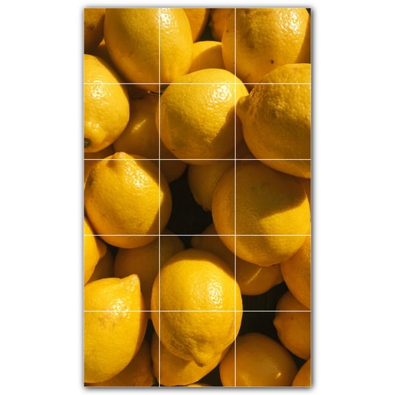 Picture-Tiles.com: Fruit Ceramic Tile Wall Mural WAL500669-35XL. 36"W x 60"H using (15) 12" x 12" Ceramic Tiles-Satin Finish