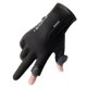 thumbnail image 5 of Guantes con cremallera, guantes con pantalla táctil, guantes plegables de dos dedos, guantes de montar a prueba de viento y resistentes a salpicaduras de agua con forro polar para otoño e invierno, 5 of 5
