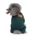 thumbnail image 7 of BT Bear Dog Jumpsuit,Dog Winter Warm Onesie Pajamas,Cold Weather Pullovers for Small Medium Dogs XS(Green), 7 of 7