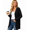 thumbnail image 4 of WIHOLL Lightweight Cardigan for Women Long Sleeve Cardigans Fall Casual Open Front Tops with Pockets Black, 4 of 9