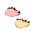 thumbnail image 1 of 2pcs Heart Shape Jewelry Dish Decorative Trinket Tray Metal Display Plate Gift for Home Shop, 1 of 8
