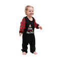 thumbnail image 2 of Hirigin Family Christmas Pajamas Matching Sets Santa Letter Long Sleeve Round Neck Tops/Romper Plaid Print Trousers, 2 of 2