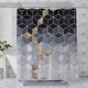 thumbnail image 3 of Cortina de Ducha Moderna Geométrica Impermeable para Baño - Gris 180x180cm dontodent Kuyhfg Sin marca, 3 of 3