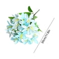 thumbnail image 3 of Nesthee Artifical Lily Flowers with Full Bloom Long Stem Light Blue Artificial Lilies, Faux Bouquets for Home Hotel Flower Arrangement Party Decor, 3 of 8