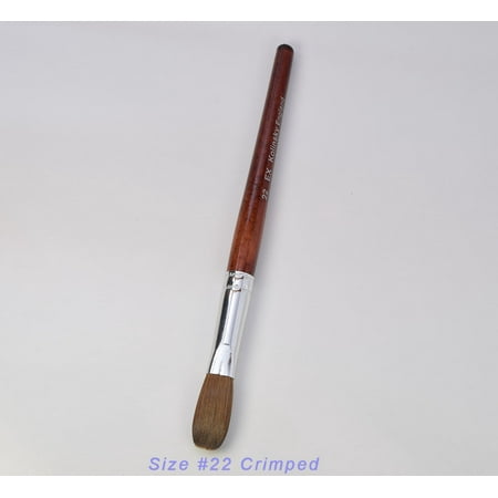 acrylic manicure pedicure crimped kolinsky brush powder nail ex