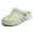 Green, variant on Men Slide Sandals Garden Slippers Closed Toe Open Back Thick Sole Solid Color EVA Lightweight Breathable Outdoor Beach Casual Vacation With Perforated Upper Black 41