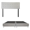 thumbnail image 1 of Box Base Cama King Size + Cabecera Bilbao Gris Claro, 1 of 7