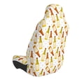 thumbnail image 2 of Balery Beer Bottles Funda de Asiento para Auto con Diseño - Cubierta Frontal Suave y Transpirable con Protector Antideslizante- 1 Unidad, 2 of 5