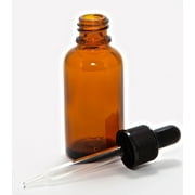 Vivaplex, 12, Amber, 1 oz Glass Bottles, with Glass Eye Droppers