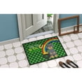 thumbnail image 4 of Wirehair Blue and Tan Dachshund St. Patrick's Day Indoor or Outdoor Mat 24x36 36 in x 24 in, 4 of 5