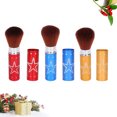thumbnail image 2 of 3pcs Retractable Makeup Brushes Loose Powder Brush Blush Brushes for Women (Random Color), 2 of 10