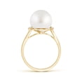 thumbnail image 2 of ANGARA South Sea Cultured Pearl and Diamond Bypass Ring in 14K Yellow Gold for Women | June Birthstone, Birthday, Anniversary, Jewelry Gift for Women | Pearl Ring, 2 of 8