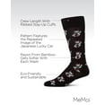 thumbnail image 3 of MeMoi Lucky Cat Maneki-Neko Men's Bamboo Blend Crew Socks - Mens - Male, 10-13, Black, 3 of 10