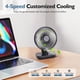 thumbnail image 2 of CONBOLA Ventilador de escritorio oscilante pequeño Ventilador de mesa portátil USB recargable con batería Ventilador personal silencioso Ventilador de circulación de aire de escritorio de doble ángulo, 2 of 5