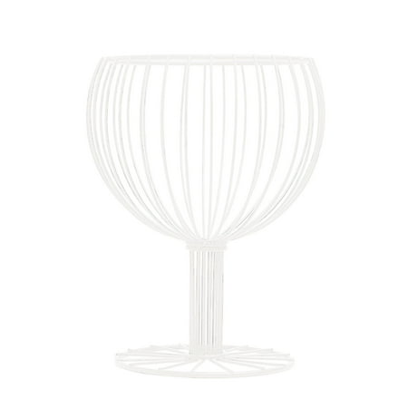 

SIEYIO Simple Wine Glass Shaped Fruit Plate Fruit Basket Bowl for Snacks Vegetables Snacks Holder Storage Rack Bread Stand