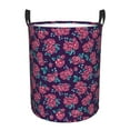 thumbnail image 6 of Picia Rose Flowers Large Laundry Basket, Waterproof, Freestanding Laundry Hamper, Collapsible Tall Clothes Hamper with Extended Handles-Small, 6 of 8