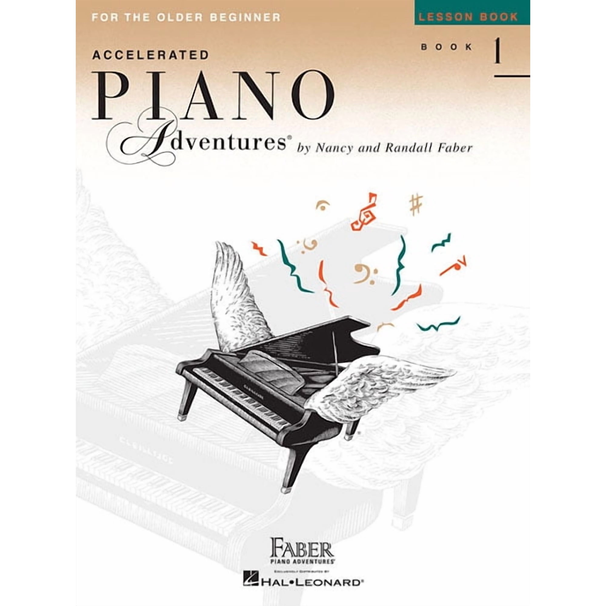 Accelerated Piano Adventures: Lesson Book 1 Older Beginner Piano Method Book Sheet Music Songbook to Learn Grand Staff N, (Paperback)