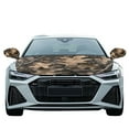 thumbnail image 2 of Yuyamidu Camo Hunting Car Hood Covers Wood Side Mirror Covers for Cars Sedans 1 Car Hood Dust Covers with 2 Auto Side View Mirror Covers Automotive Exterior Accessory, 2 of 7