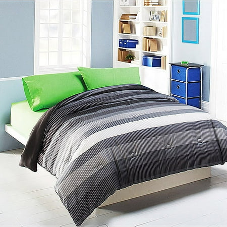 Mainstays Microfiber Comforter Rugby Str