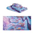 thumbnail image 2 of 3 Piece Bath Towels Set Bath Towel, Hand Towel and Face Towel for Bathroom, Gym, Hotel Whimsical Candyland Scene, 2 of 8
