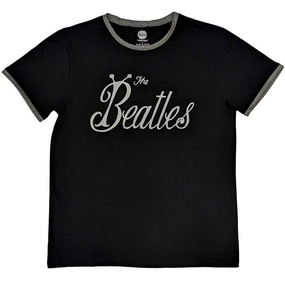 The Beatles Unisex Ringer T-Shirt: Bug Logo (Small)