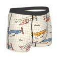 thumbnail image 3 of Naloa Striped Vintage Planes Print Mens Underwear - Boxers for Men, Classic Briefs for Men, 3 of 9
