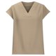 thumbnail image 4 of Tops de Manga Larga de Moda para las Mujeres 2025 V-Cuello Color Sólido Camisa de Verano, Blusa de Manga Corta de Poliéster Casual, 4 of 9
