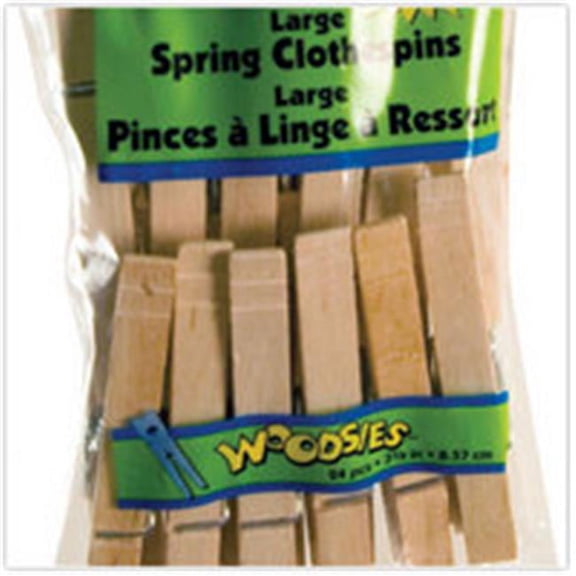 Loew Cornell  Large Spring Clothespins- Pack - 24