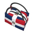 thumbnail image 5 of Dominican Republic Flag Lunch Bag Reusable Insulated Lunch Tote Cooler Box For Women Men, 5 of 7